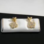 Vivienne Earrings, 3 Golds and Diamonds - 图片 4