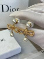 mental Pearl and bow earrings - 图片 8