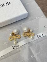 mental Pearl and bow earrings - 图片 11