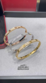 LOVE bracelet, medium model, paved