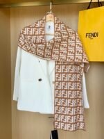 Ivory wool and cashmere scarf - 图片 4