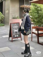 Toile de Jouy Sauvage Scarf black - 图片 3