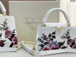 LV Capucines handbag white