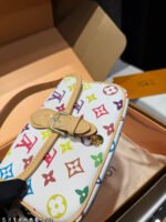 LV Diane White Tricolor Baguette Handbag - 图片 9
